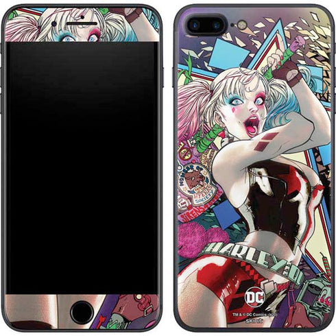 DC Comics Harley Quinn Action Pose iPhone 8 Plus Skin